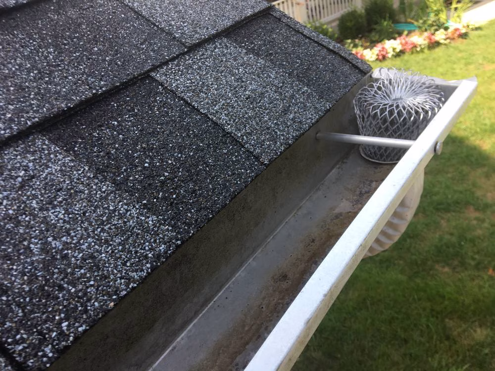 Gutters in Boyds after gutter cleaning