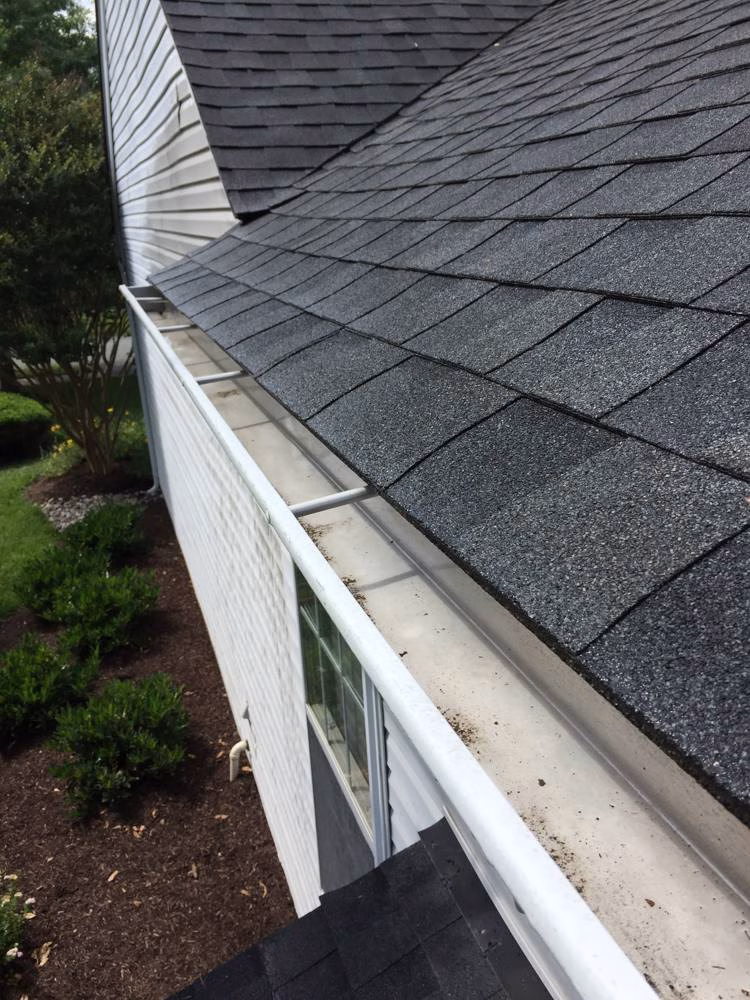Gutters in Boyds after gutter cleaning, example 2