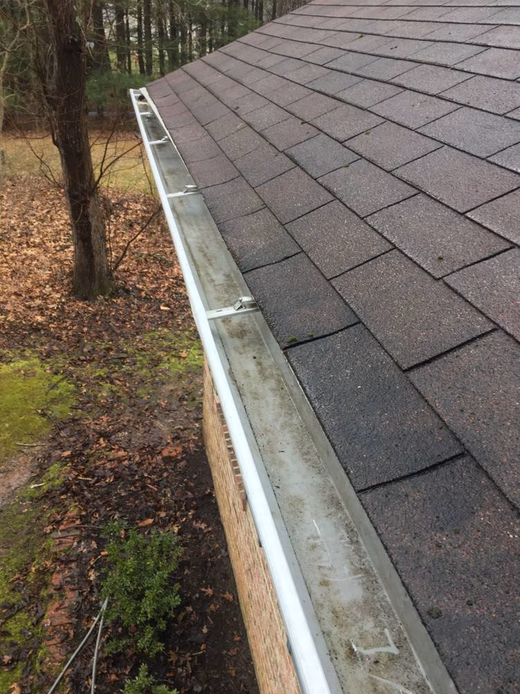 Gutters in Laytonsville after gutter cleaning