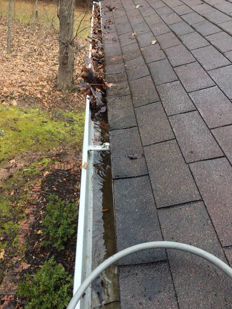 Gutters in Laytonsville after gutter cleaning, example 2
