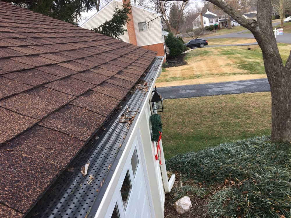 Gutter guards in Brookeville after gutter guard installation
