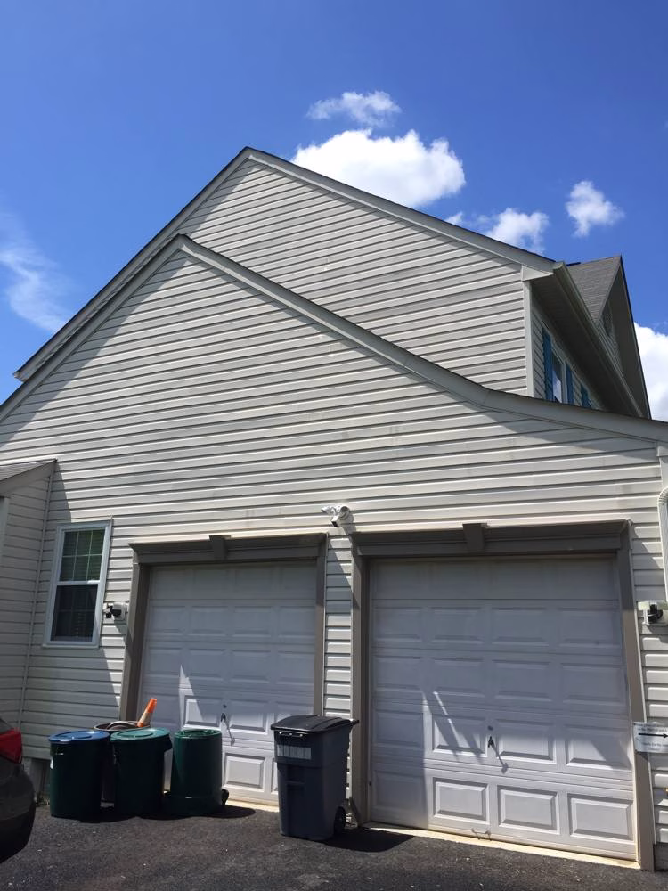 House exterior in Boyds after house washing