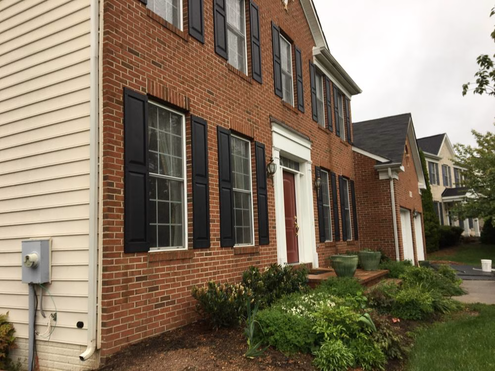 Brick exterior in Boyds before house washing