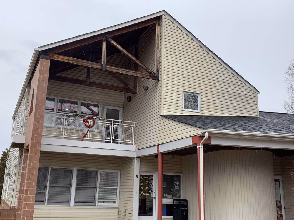 House exterior in Brookeville after house washing