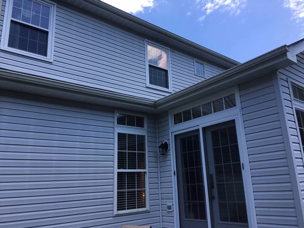 House siding in Brookeville before house washing