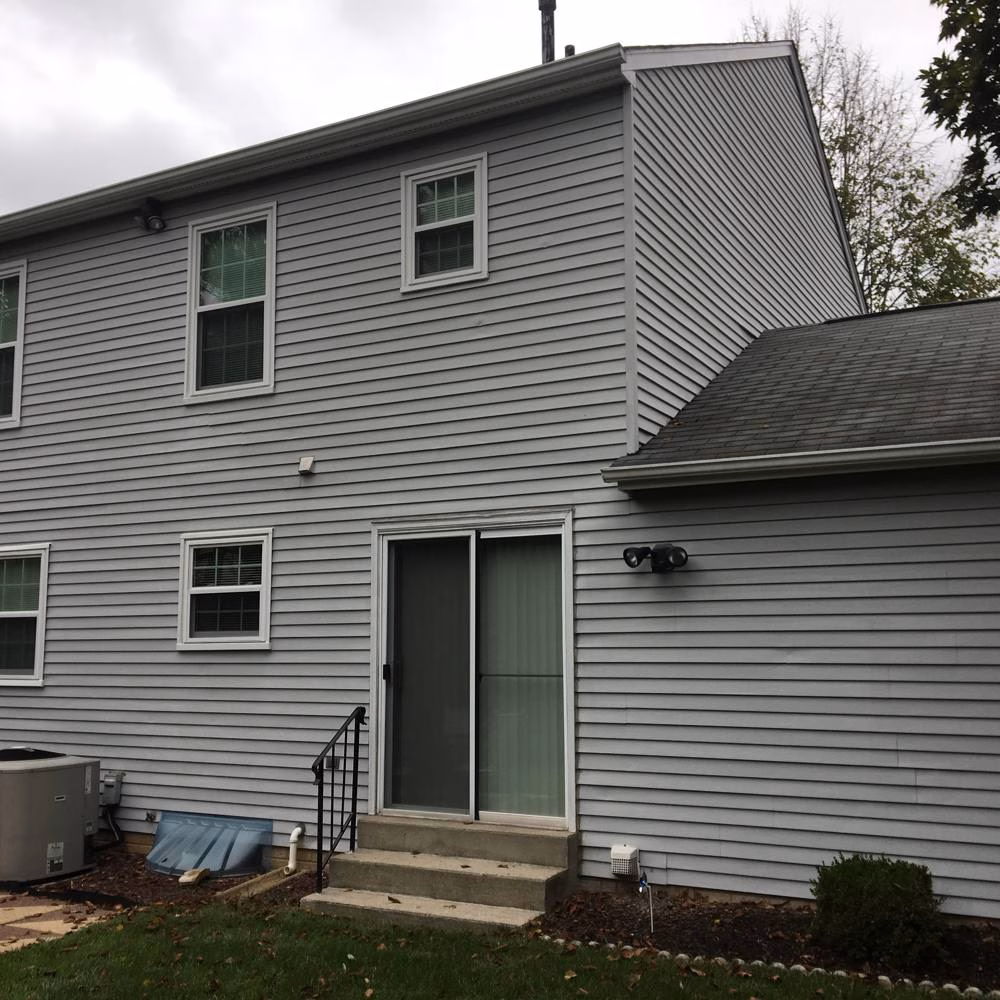 House siding in Olney before house washing