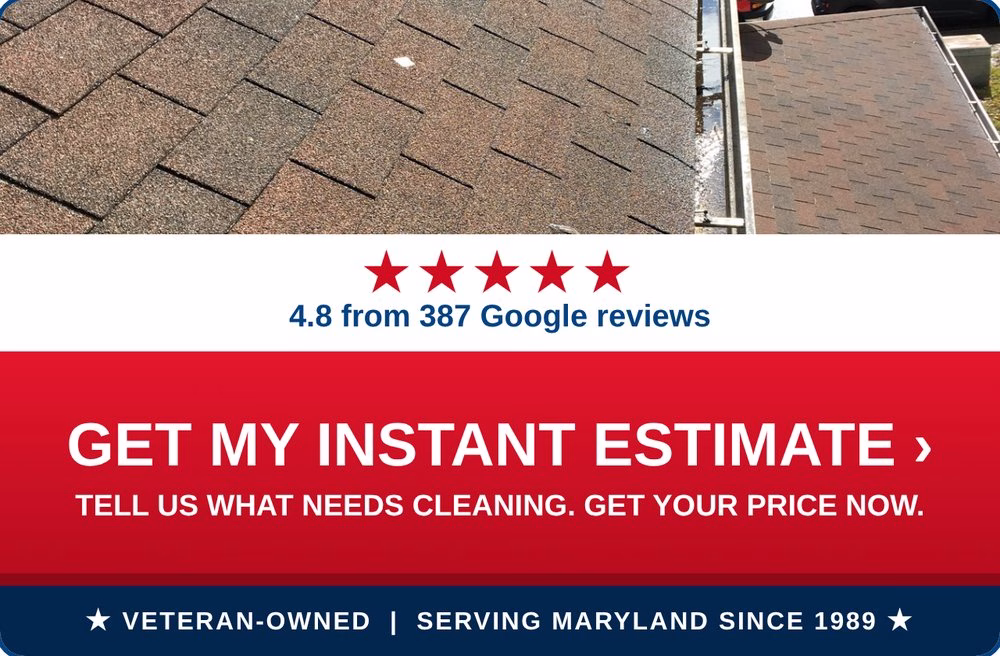 Get an instant estimate for gutter cleaning from PowerWashCompany.com. Veteran-owned, 4.8 stars from 387 Google reviews.